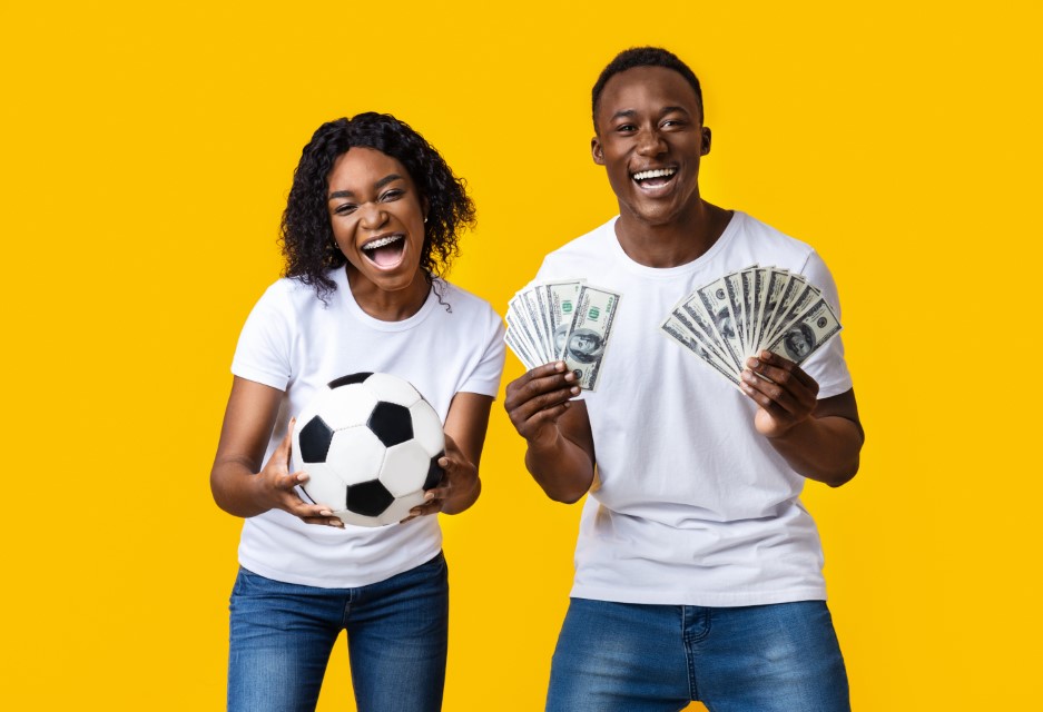 excited african american couple enjoying sport bet common traits successful sports bettors