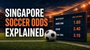 Singapore soccer odds explained with decimal football odds